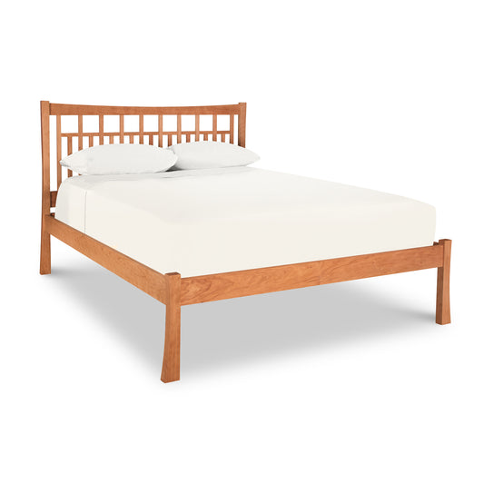 Right siderail (Pierce) for Craftsman Low Footboard Platform Bed by Vermont Furniture Designs, shown alone to highlight detailed craftsmanship.