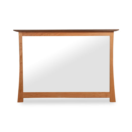 Contemporary Craftsman Mirror by Vermont Furniture Designs with a wide border and designer style, crafted in the USA.
