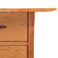 Contemporary Craftsman Study Desk by Vermont Furniture Designs, highlighting the drawer, door, and rich natural wood grain craftsmanship.