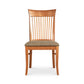 Contemporary Shaker Side Chair by Vermont Woods Studios featuring Barley Upholstery, highlighting its elegant design and craftsmanship.