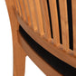 Contemporary Shaker Chair from Vermont Woods Studios featuring vertical slats, black cushion, and light brown sustainably handcrafted finish.