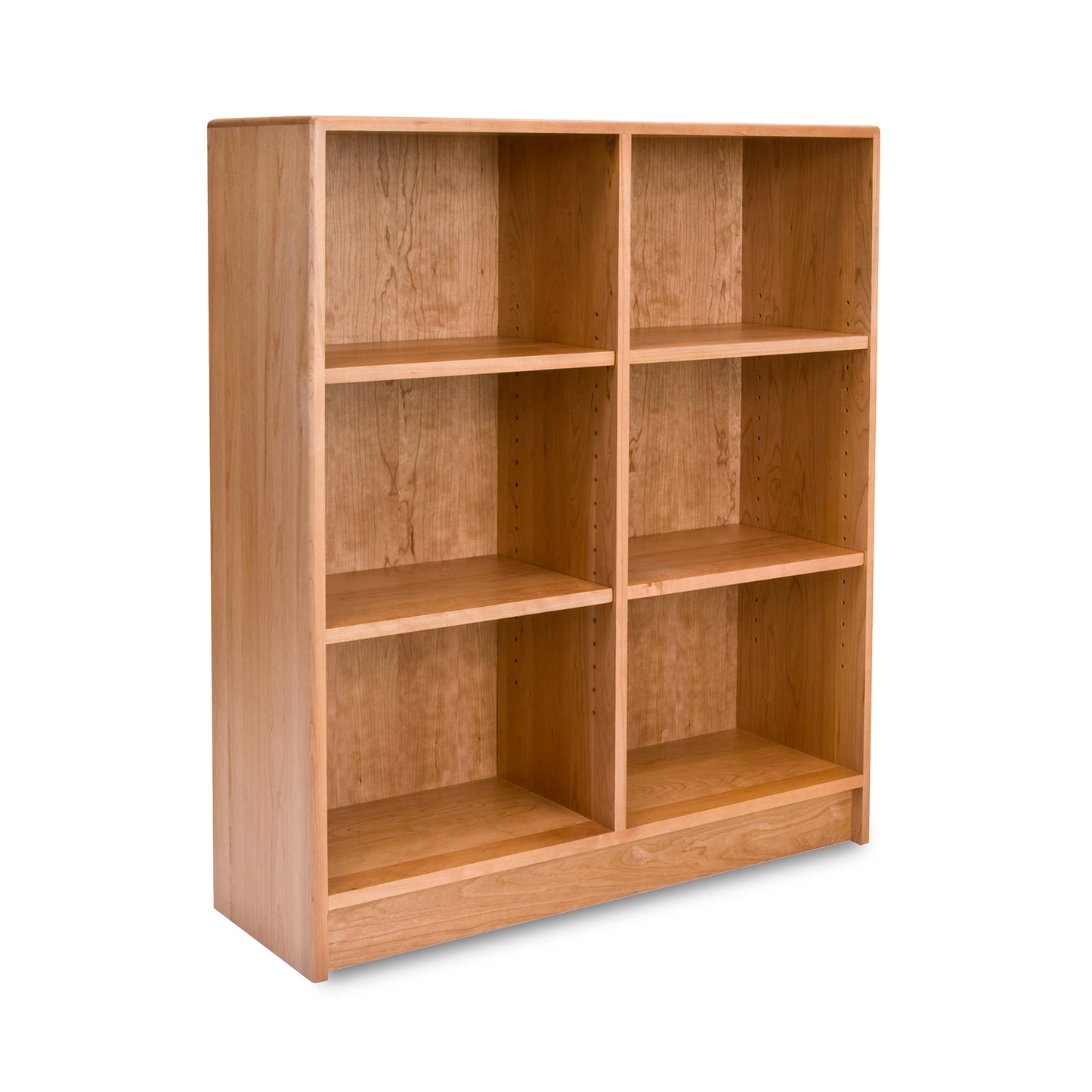 Lyndon Furniture replacement shelves for Contemporary Wide Bookcase, expertly crafted in Vermont, high quality solid wood, made to order.