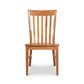 Country Shaker Side Chair with scooped wooden seat, handcrafted from sustainable solid wood by Vermont Woods Studios.