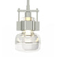 The Cuff Large Mini Pendant by Hubbardton Forge highlights American craftsmanship with its clear glass shade and hand-forged steel in a modern style.