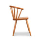Side view of Dover Curveback Windsor Chair in Cherry by Vermont Woods Studios, showcasing elegant craftsmanship and American made quality.