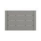 Sleek gray POLYWOOD EDGE Coffee Table with horizontal slats and textured surface.