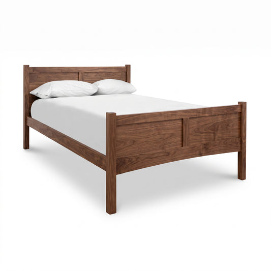 Essex High Footboard Bed by Vermont Furniture Designs with solid hardwood frame, rectangular headboard, and eco-friendly craftsmanship.