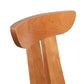Copeland Furniture Estelle Counter Stool backrest featuring solid wood craftsmanship, elegant smooth curves, and vertical slat design.