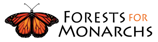 Monarch butterfly logo with 