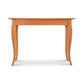 Lyndon Furniture French Country Sofa Table with a handcrafted rectangular wooden top and elegant curved legs.
