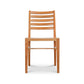 Vermont Woods Studios Grafton Chair in natural wood with ladder-back design, sturdy four legs, and flat seat, handcrafted in the USA.