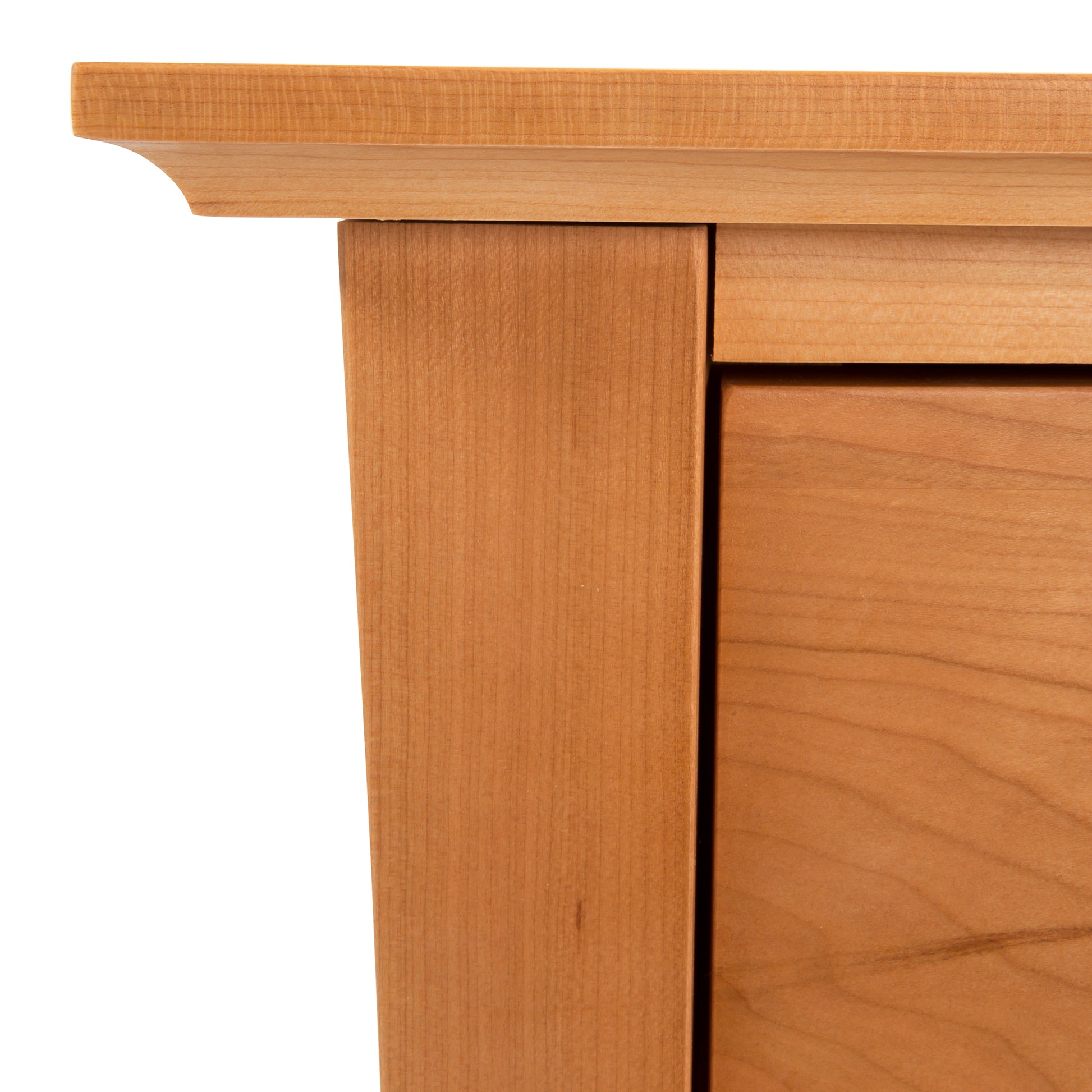 Green Mountain 1-Drawer Open Shelf Nightstand by Lyndon Furniture with clean lines and light wood grain finish.