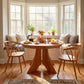 Hampton Split Pedestal Extension Table by Lyndon Furniture with matching wooden chairs, showcasing fine American craftsmanship and durable hardwood construction.