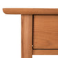 Heartwood Shaker Open Shelf Nightstand by Vermont Furniture Designs, featuring expertly crafted smooth edges and distinctive natural wood grain.