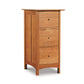 Heartwood Shaker 3-Drawer Vertical File Cabinet by Vermont Furniture Designs, highlighting its solid wood craftsmanship and classic shaker style.