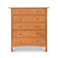 Heartwood Shaker 5-Drawer Chest by Vermont Furniture Designs, featuring solid wood construction and classic Shaker-style craftsmanship.