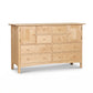 Heartwood Shaker 8-Drawer 2-Door Dresser by Vermont Furniture Designs, crafted in solid wood with clean lines and elegant detailing.