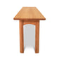 Heartwood Shaker Bench by Vermont Furniture Designs with a flat top, straight legs, and eco-friendly finish highlighting craftsmanship and simplicity.