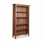 Heartwood Shaker Custom Bookcase by Vermont Furniture Designs featuring five spacious shelves and sturdy four-leg support, crafted in the USA.