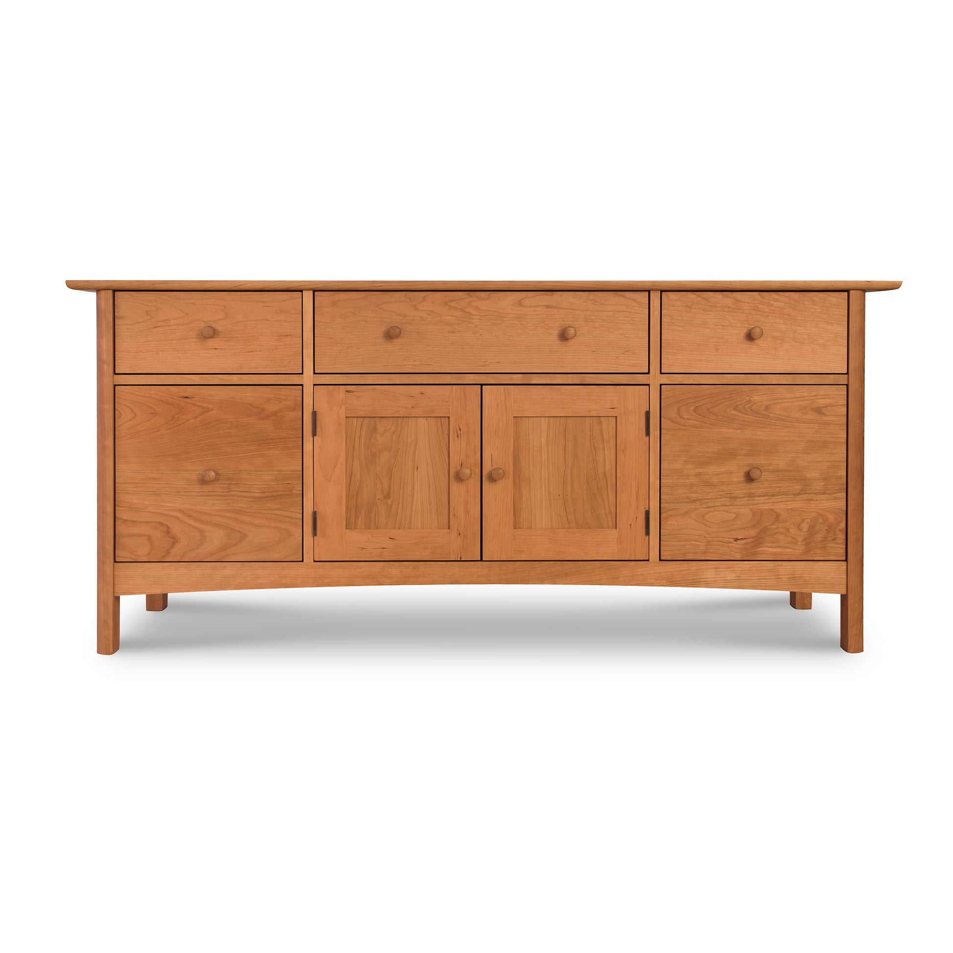Heartwood Shaker File Credenza by Vermont Furniture Designs, handcrafted from solid hardwood with an eco-friendly oil finish.