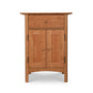 Heartwood Shaker Short Storage Chest with top drawer, double doors, and handcrafted details, expertly made by Vermont Furniture Designs.