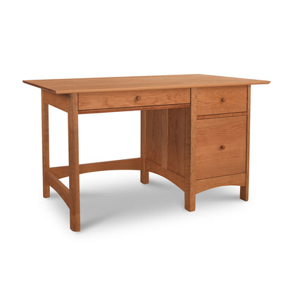 Heartwood Shaker Study Desk by Vermont Furniture Designs, featuring clean lines and handcrafted solid wood construction.