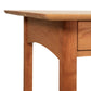 Heartwood Shaker Writing Desk by Vermont Furniture Designs, made from sustainable hardwood with an eco-friendly oil finish, showcasing fine craftsmanship and elegant simplicity.
