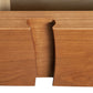 Holland 1-Drawer Open Shelf Nightstand by Lyndon Furniture, showcasing a curved cutout handle and crafted from sustainable hardwood.