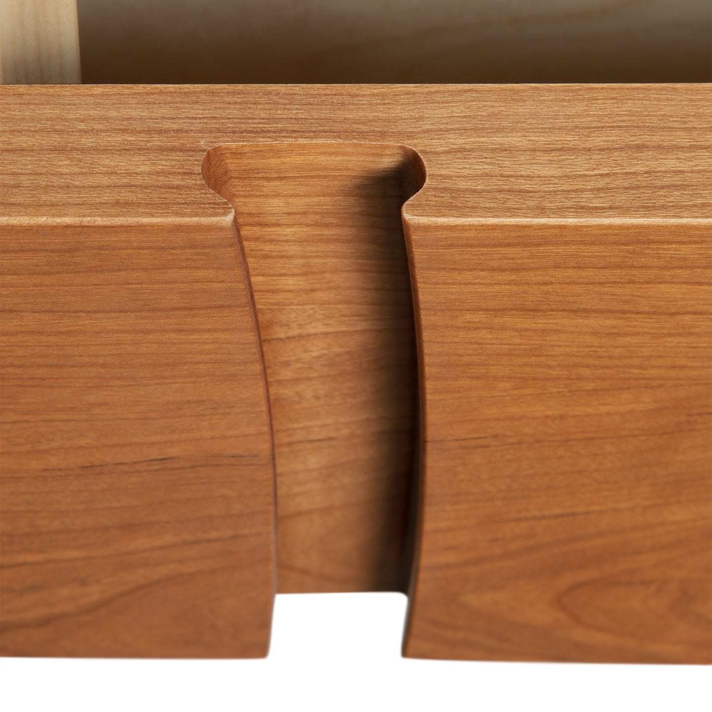 Holland 1-Drawer Open Shelf Nightstand by Lyndon Furniture, showcasing a curved cutout handle and crafted from sustainable hardwood.