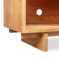 Kipling 2-Door Media Console by Vermont Furniture Designs, showcasing its back cutout and durable, modern base in premium American hardwood.