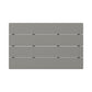 POLYWOOD Lakeside gray coffee table with rectangular design and four horizontal slats.