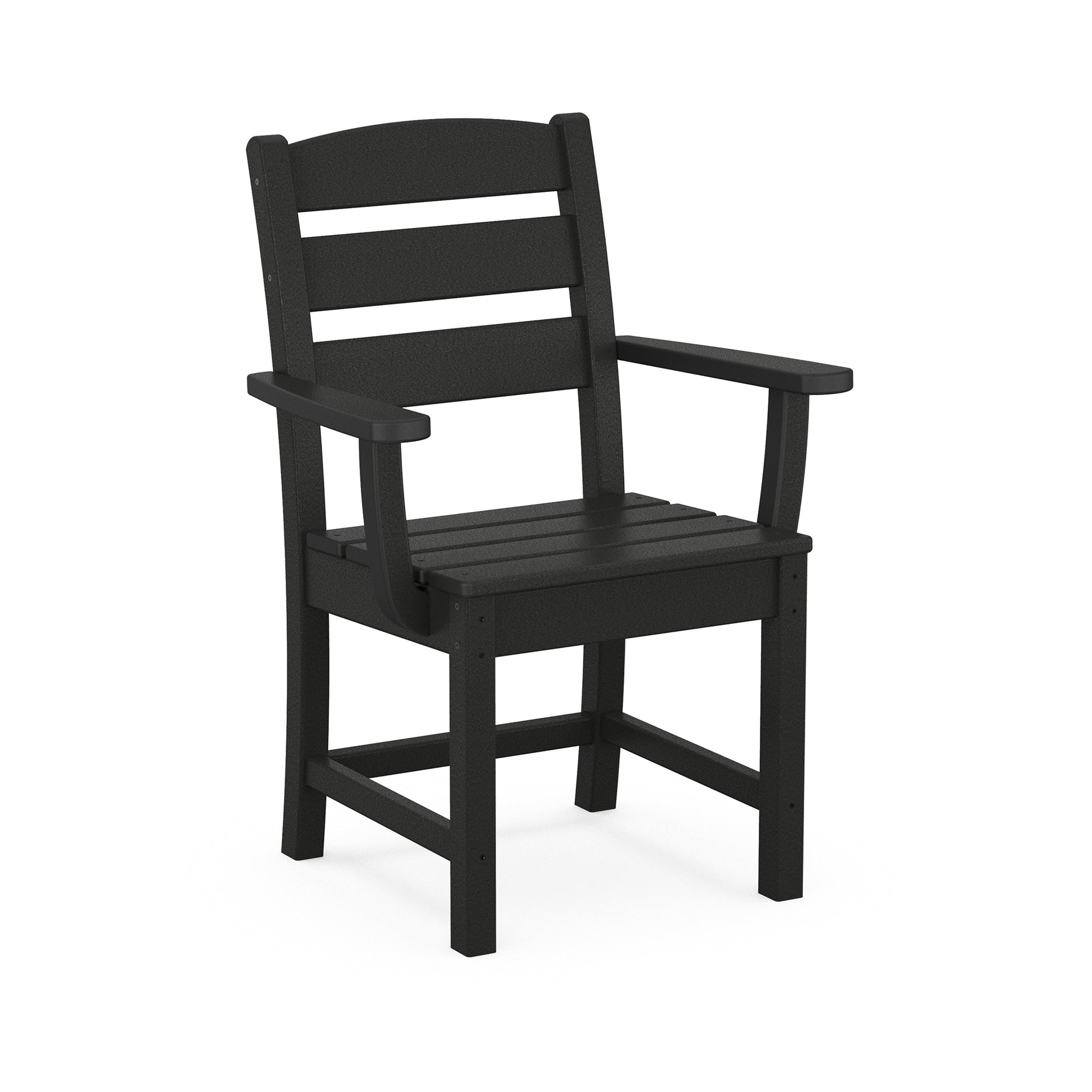 Close-up of the discontinued POLYWOOD Lakeside Dining Arm Chair, showcasing its stylish, durable design and quality craftsmanship.
