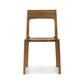 Copeland Furniture Lisse Dining Chair with minimalist modern design, sustainably sourced walnut, square backrest, and four straight legs.