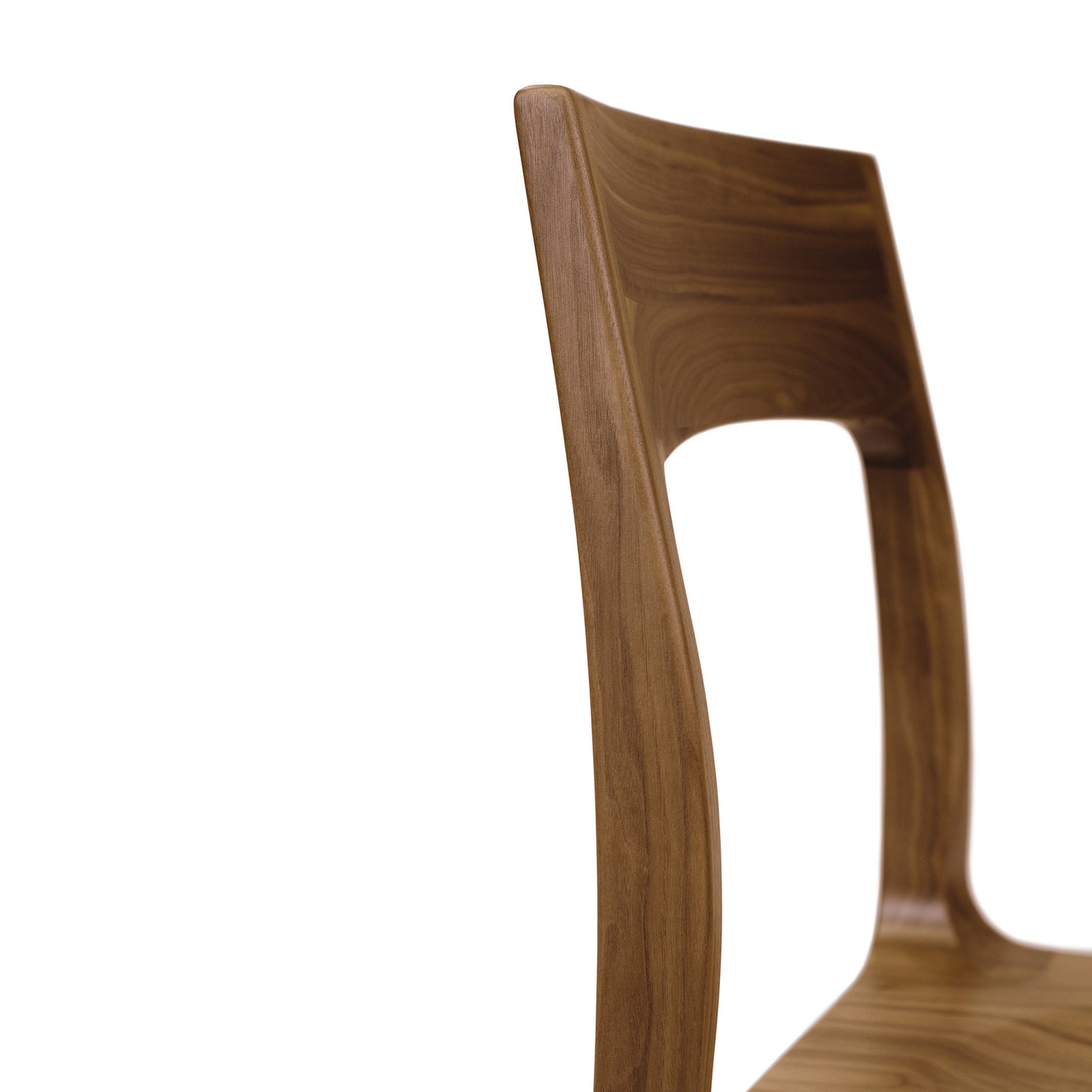 Copeland Furniture Lisse Dining Chair crafted from sustainably sourced black walnut.
