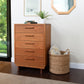 Loft 5-Drawer Chest by Vermont Furniture Designs featuring handcrafted wood construction and elegant, minimalist design.