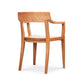 Vermont Woods Studios Ludlow Chair floor model with a curved back and armrests, highlighting American craftsmanship and quality design.