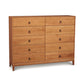 Copeland Furniture Mansfield 10-Drawer Dresser, crafted from North American hardwood with minimalist metal handles.
