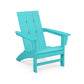 Modern Adirondack chair by POLYWOOD with wide armrests and a slanted backrest.