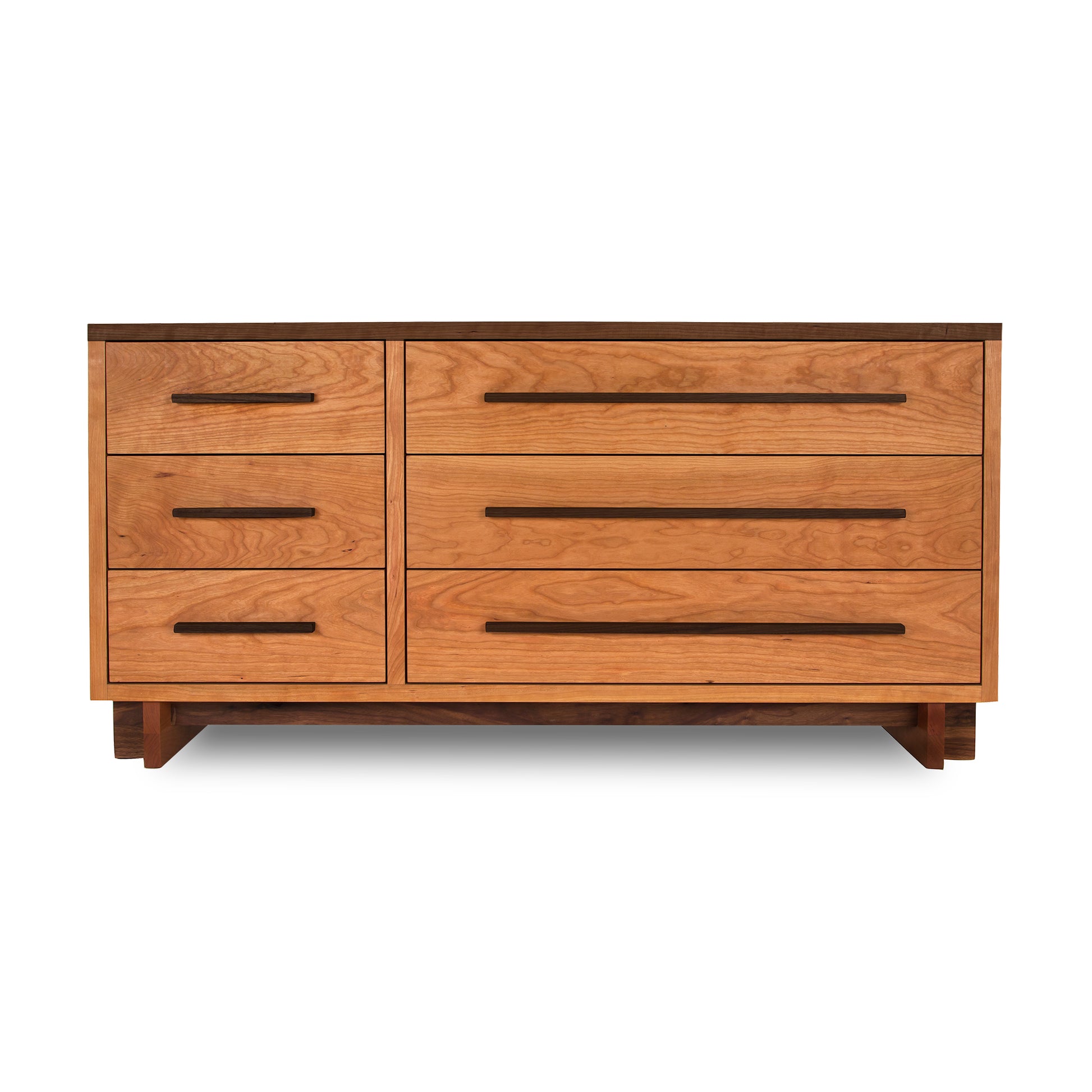 Modern American 6-Drawer Dresser #2 by Vermont Furniture Designs crafted from solid wood with simple handles, showcasing quality American craftsmanship.