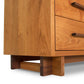 Modern American 8-Drawer Dresser by Vermont Furniture Designs showcasing detailed wood grain, visible drawers, elegant handles, and sturdy legs.