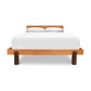 Modern American Platform Bed made from solid hardwood with a minimalist design and eco-friendly oil finish by Vermont Furniture Designs.