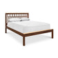 Modern American Trellis Low Footboard Bed with slatted headboard crafted from solid hardwood and featuring an eco-friendly design.