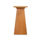 Modern Designer Sofa Table by Lyndon Furniture with a wide, tapered wood base, expertly handcrafted in Vermont from premium American hardwoods.