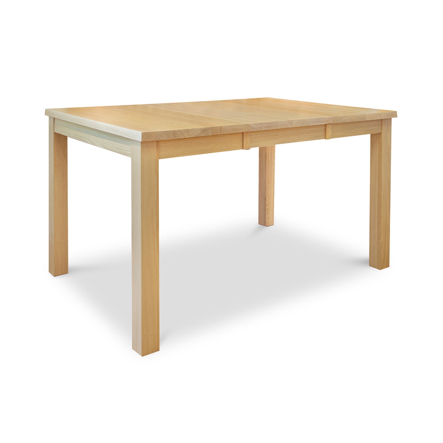 Modern Mission Parsons Extension Table by Lyndon Furniture, handcrafted in solid wood, rectangular shape, American made, featured on clearance sale.