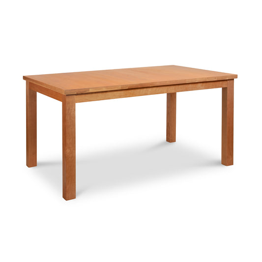 Lyndon Furniture Modern Mission Parsons Solid Top Table with straight legs, crafted from sustainable wood, showcasing American-made quality.