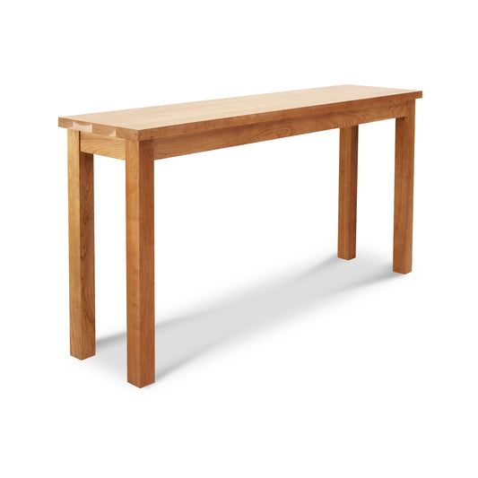 Lyndon Furniture Modern Mission Sofa Table with four straight legs and a timeless rectangular design, showcasing American craftsmanship.