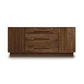 Minimalist eco-friendly hardwood design of Copeland Furniture's Moduluxe 3-Drawer, 2-Door Dresser.