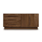 3-drawer, 2-door dresser from Copeland Furniture's Moduluxe 29" Series, crafted from eco-friendly hardwood.