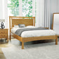 Copeland Monterey Platform Bed in queen size, crafted from eco-friendly cherry wood, showcasing elegant, minimalist design.