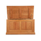 Lyndon Furniture New England Shaker Blanket Box with paneled sides, hinged lid, and natural hardwood finish.